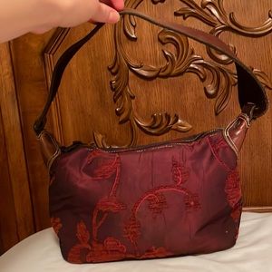 Burgundy purse
